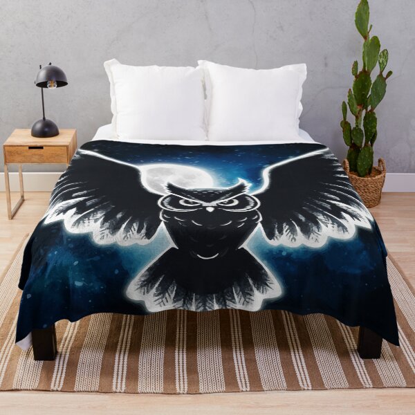 Item preview, Owl on a moonlight night 2 designed and sold by manbaito.