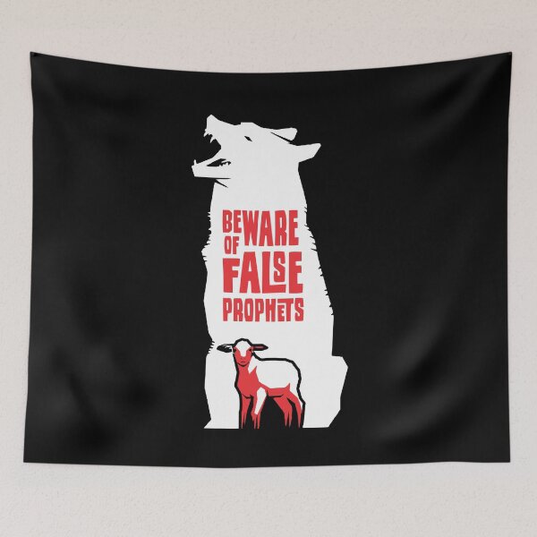 Item preview, Beware Of False Prophets - Jesus Warning 2 - Christian designed and sold by Vector-Artist.