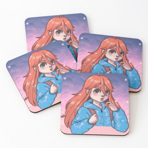 Item preview, Madeline with a strawberry uwu - Celeste designed and sold by PetecanArt.