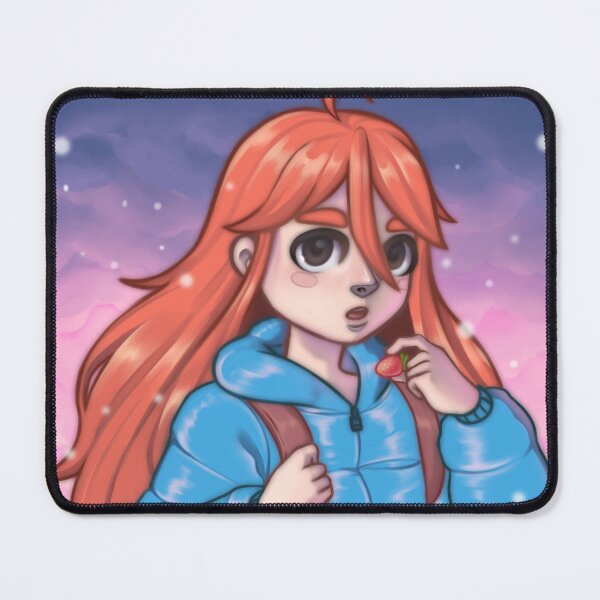 Item preview, Madeline with a strawberry uwu - Celeste designed and sold by PetecanArt.