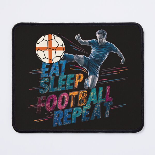 Item preview, Eat Sleep Football Repeat: Live The Game Every Day designed and sold by elynne9.