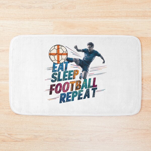 Item preview, Eat Sleep Football Repeat: Live The Game Every Day designed and sold by elynne9.