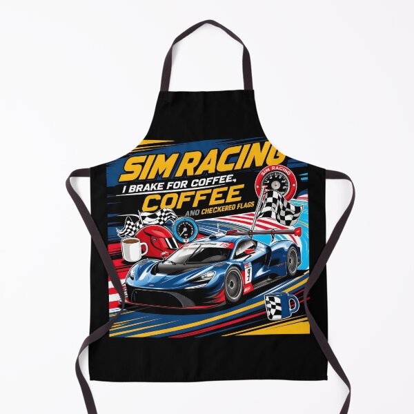 Item preview, Sim Racing: I Brake for Coffee and Checkered Flags designed and sold by HardCorps.