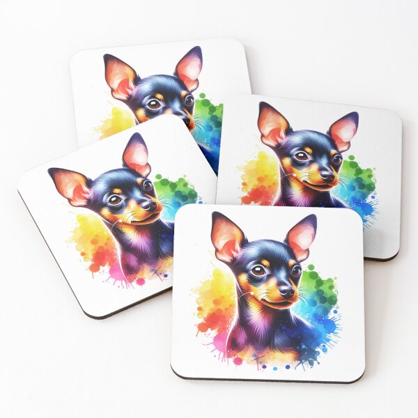 Item preview, Watercolor Miniature Doberman Pinscher  designed and sold by TheAnimalZ00.