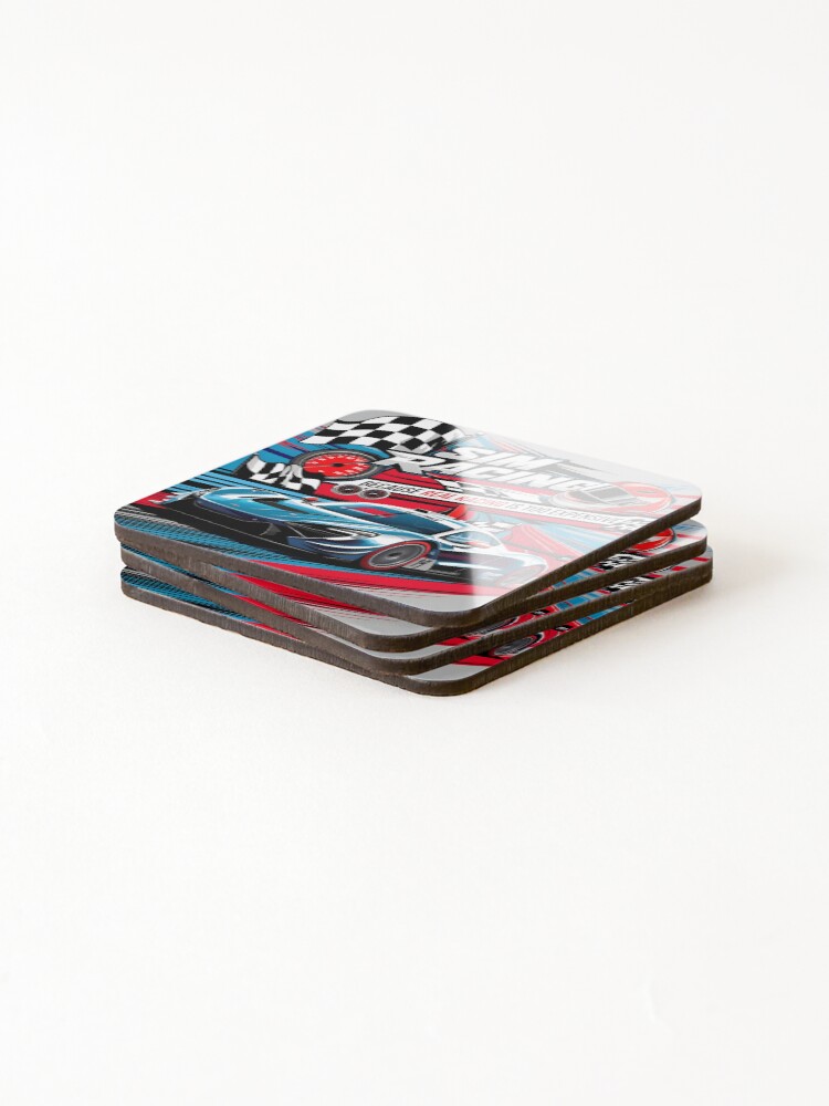Thumbnail 4 of 5, Coasters (Set of 4), Sim Racing: Because Real Racing is Too Expensive designed and sold by HardCorps.