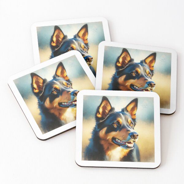Item preview, Cute Australian Kelpie Painting  designed and sold by TheAnimalZ00.
