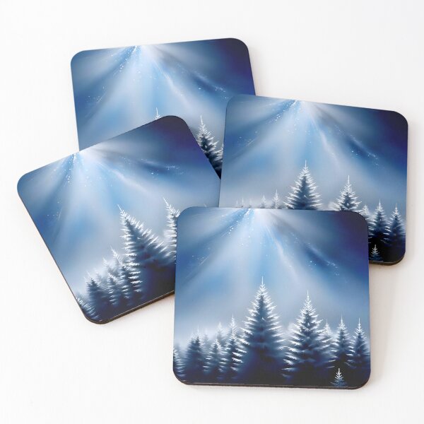 Item preview, Snowy Scenery Cold Snap Tall Trees Tranquil Setting 2 of 4 designed and sold by Beachy.