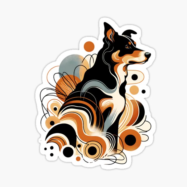 Artikel-Vorschau von Abstrakter australischer Kelpie, designt und verkauft von TheAnimalZ00.