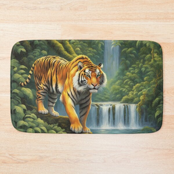 Item preview, Tiger's Path: Jungle Oasis With Waterfall designed and sold by EnchantedVista.