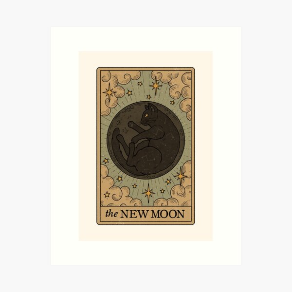 Item preview, The New Moon - Lunar Cats designed and sold by Thiago Corrêa.