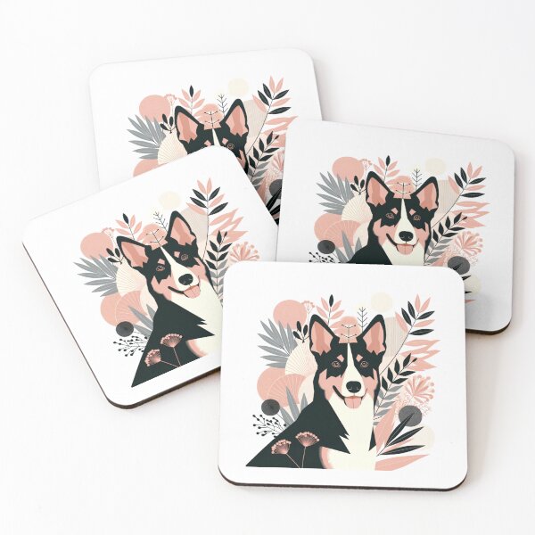 Item preview, Floral Abstract Australian Kelpie  designed and sold by TheAnimalZ00.