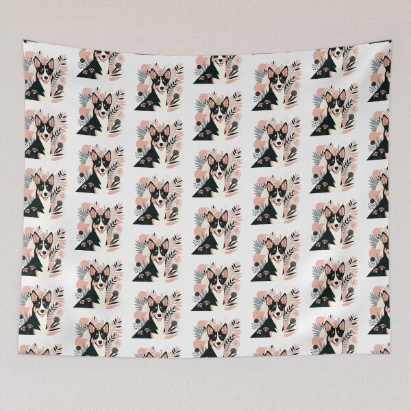 Item preview, Floral Abstract Australian Kelpie  designed and sold by TheAnimalZ00.