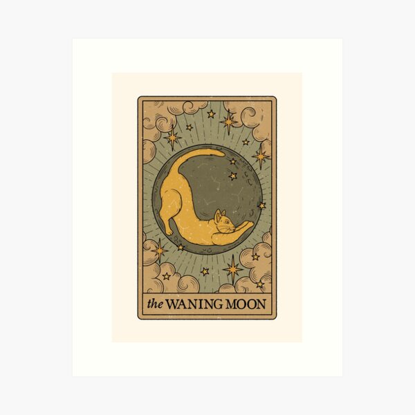 Item preview, The Waning Moon - Lunar Cats designed and sold by Thiago Corrêa.