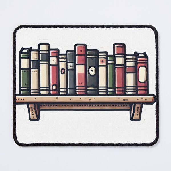 Item preview, Vintage Bookshelf - Book Lover's Sticker designed and sold by Greemo03.