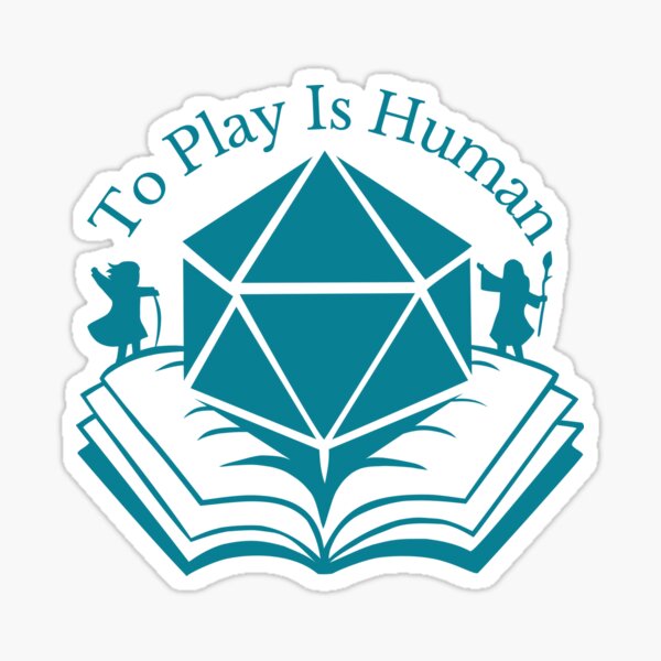 To Play Is Human (Icon TItle) Sticker