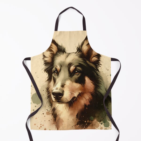 Item preview, Vintage Watercolor Australian Kelpie designed and sold by TheAnimalZ00.