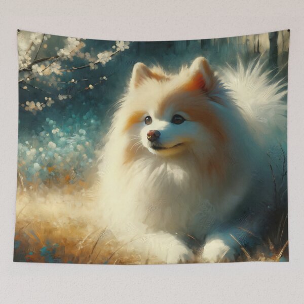 Item preview, Japanese Spitz Painting designed and sold by TheAnimalZ00.