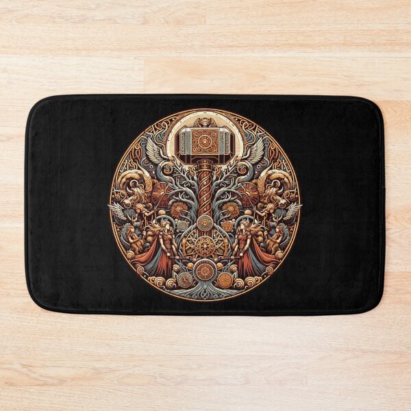Item preview, Nordic Mythology Symbols Viking Norse Mjolnir Yggdrasil Valknut & Helm of Awe Ancient Norse Legends Odin designed and sold by AnalajiaDesigns.