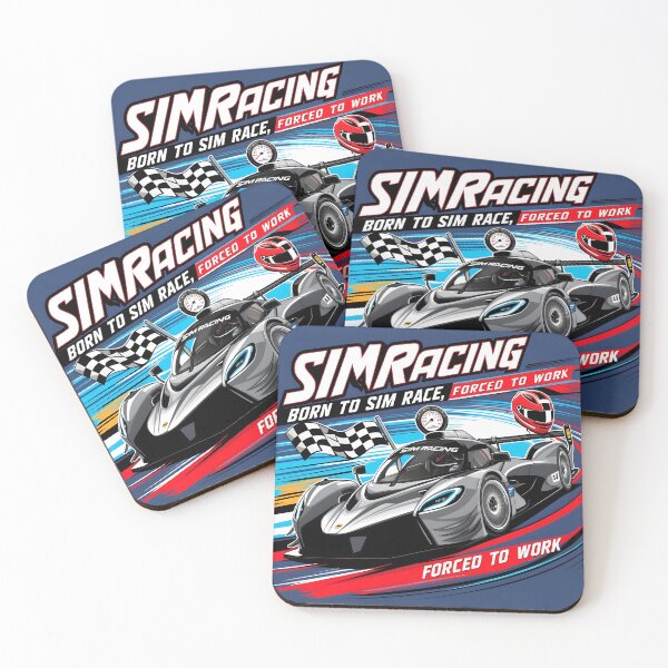 Item preview, Sim Racing: Born to Sim Race, Forced to Work designed and sold by HardCorps.