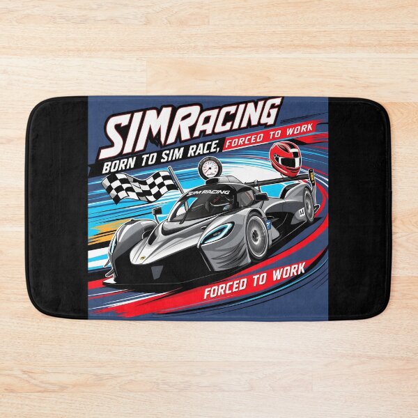 Item preview, Sim Racing: Born to Sim Race, Forced to Work designed and sold by HardCorps.