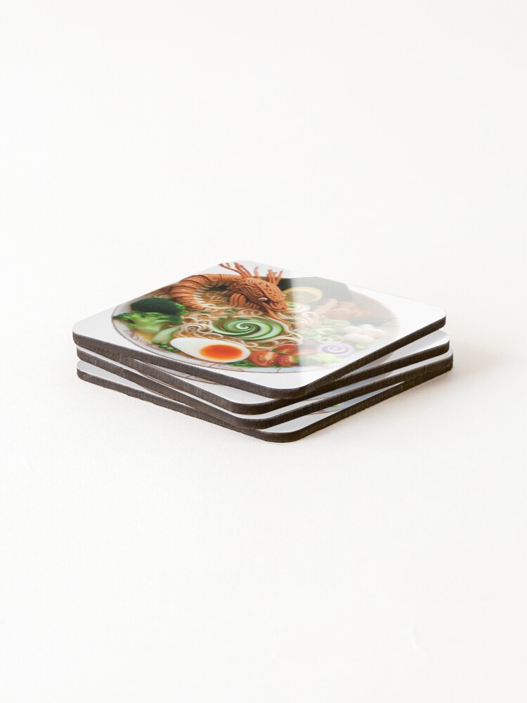 Thumbnail 4 of 5, Coasters (Set of 4), Ramen designed and sold by ComputerContent.