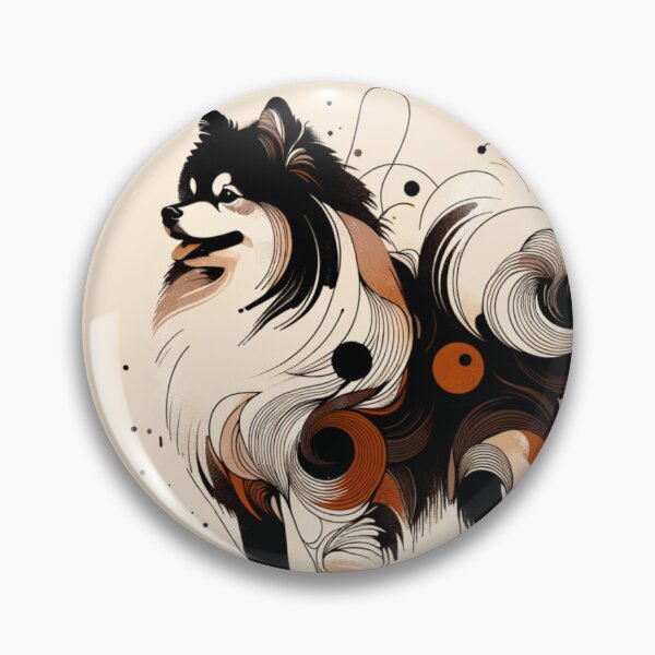 Item preview, Abstract Japanese Spitz Art designed and sold by TheAnimalZ00.