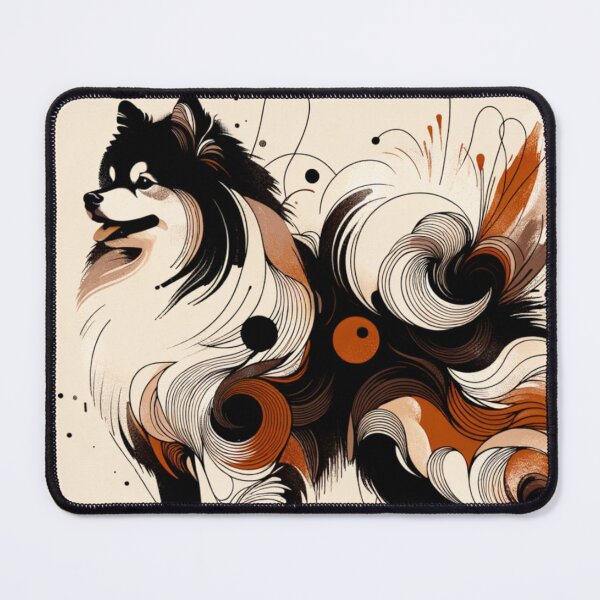 Item preview, Abstract Japanese Spitz Art designed and sold by TheAnimalZ00.