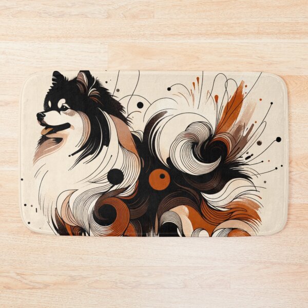 Item preview, Abstract Japanese Spitz Art designed and sold by TheAnimalZ00.