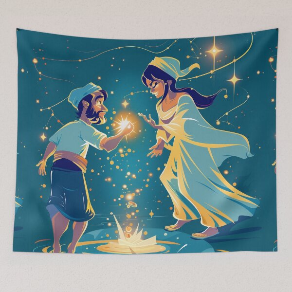 Item preview, The Sailor, the Witch, and the Starry Puddle designed and sold by Galexicon 42.