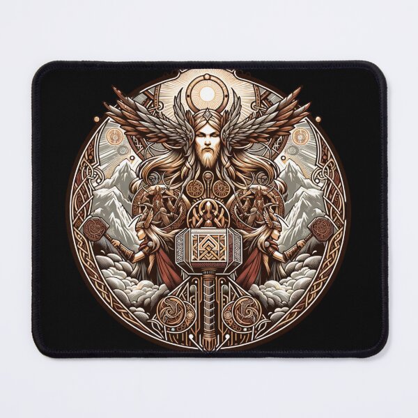 Item preview, Nordic Mythology Symbols Viking Norse Mjolnir Yggdrasil Valknut & Helm of Awe Ancient Norse Legends Odin designed and sold by AnalajiaDesigns.