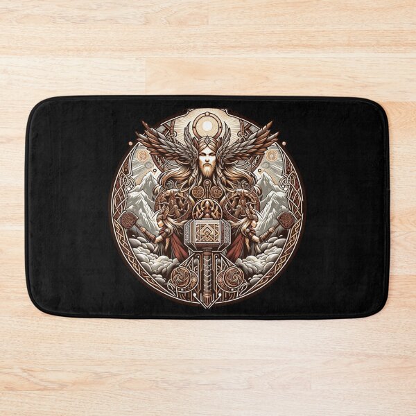 Item preview, Nordic Mythology Symbols Viking Norse Mjolnir Yggdrasil Valknut & Helm of Awe Ancient Norse Legends Odin designed and sold by AnalajiaDesigns.