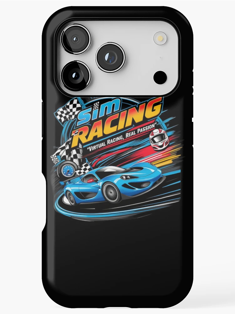 Thumbnail 1 of 4, iPhone Case, Sim Racing: Virtual Racing, Real Passion designed and sold by HardCorps.