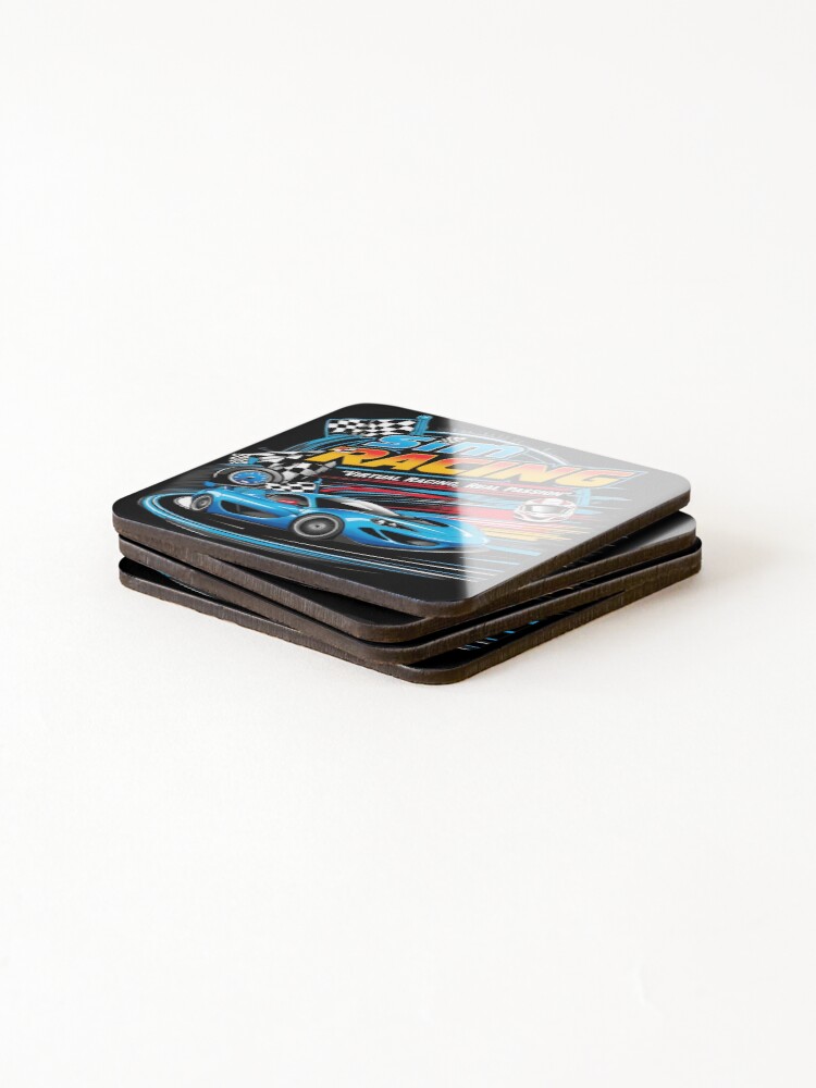 Thumbnail 4 of 5, Coasters (Set of 4), Sim Racing: Virtual Racing, Real Passion designed and sold by HardCorps.