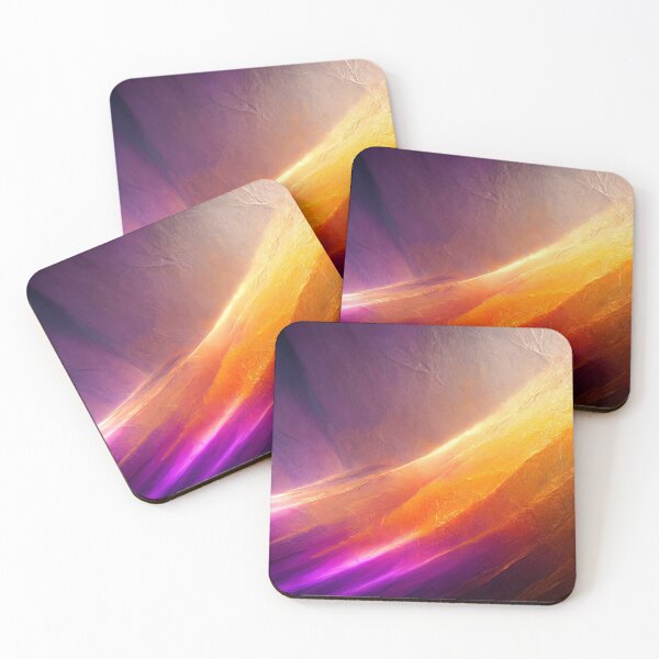 Item preview, Vibrant mix of purple, orange, and yellow hues create an abstract, cloud-like painting designed and sold by homydesign.
