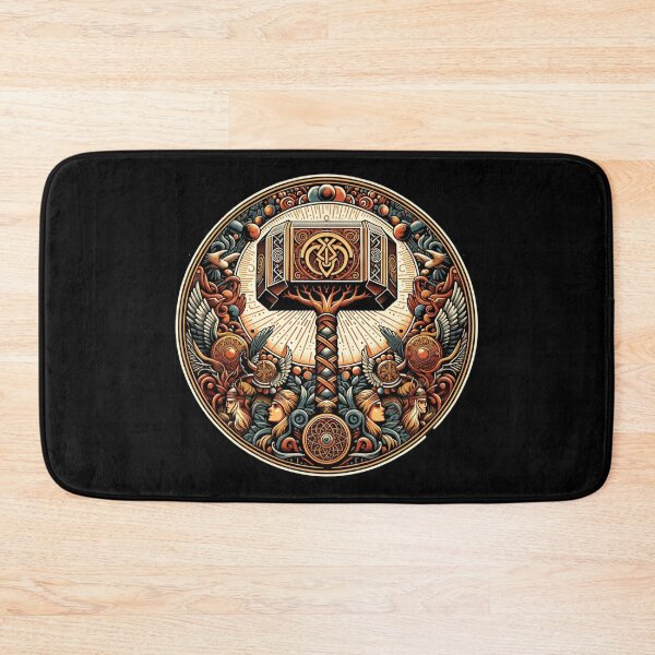 Item preview, Nordic Mythology Symbols Viking Norse Mjolnir Yggdrasil Valknut & Helm of Awe Ancient Norse Legends Odin designed and sold by AnalajiaDesigns.