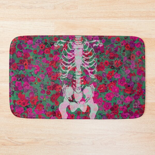 Item preview, Flower pattern with skeleton  designed and sold by SueKnox.