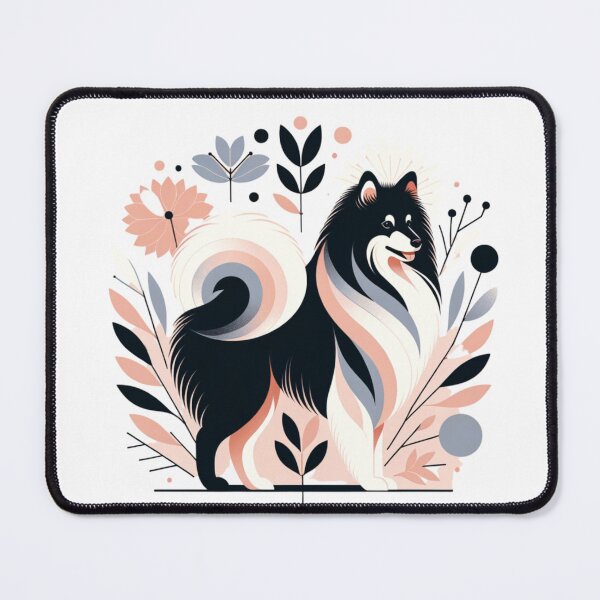 Item preview, Floral Abstract Japanese Spitz designed and sold by TheAnimalZ00.