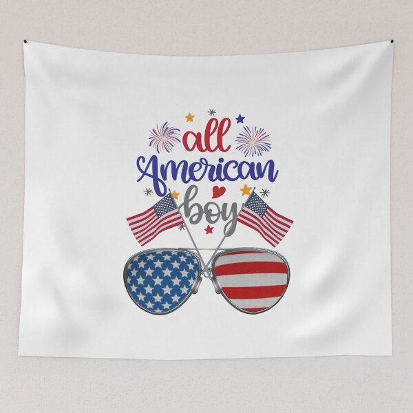 Aperçu de l'œuvre Graphique All American Boy Cool pour petit ami créée et vendue par ImageForgeZone.