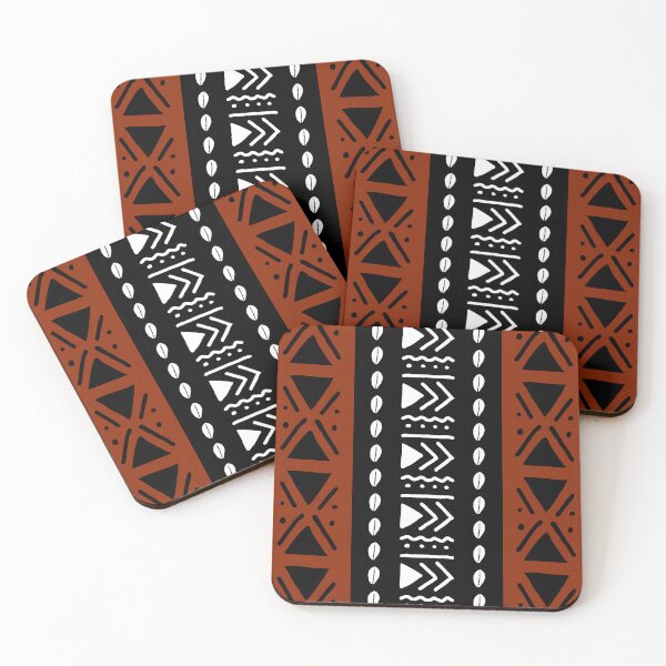 Item preview, Chestnut Brown African Safari Mud Cloth Design designed and sold by funkyvibes.