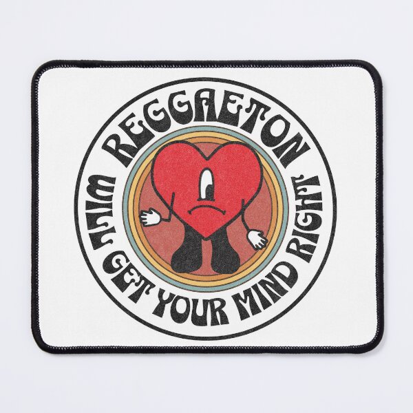 Item preview, Vintage Reggaeton T-Shirt with Heart Graphic: Get Your Mind Right! designed and sold by Kai Wen Designs.