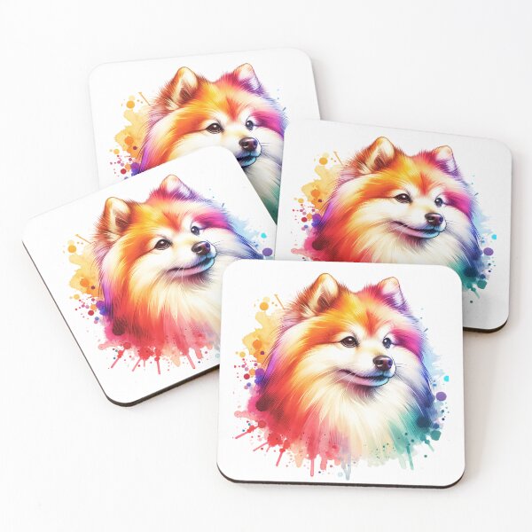 Item preview, Watercolor Japanese Spitz designed and sold by TheAnimalZ00.