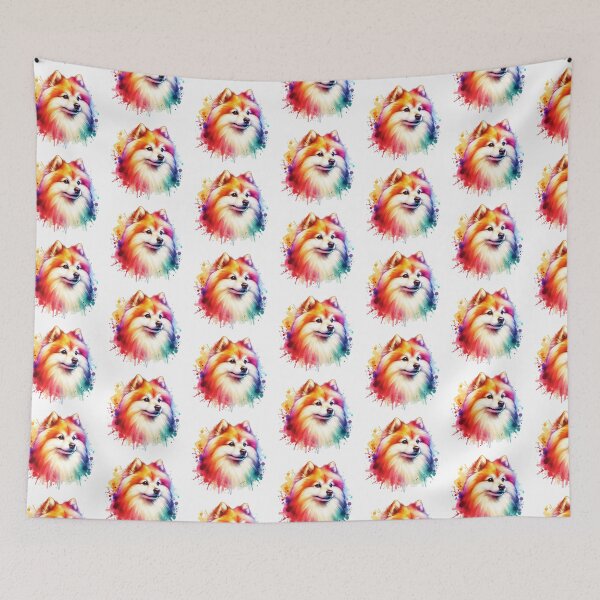 Item preview, Watercolor Japanese Spitz designed and sold by TheAnimalZ00.