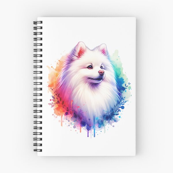Item preview, Watercolor White Japanese Spitz designed and sold by TheAnimalZ00.