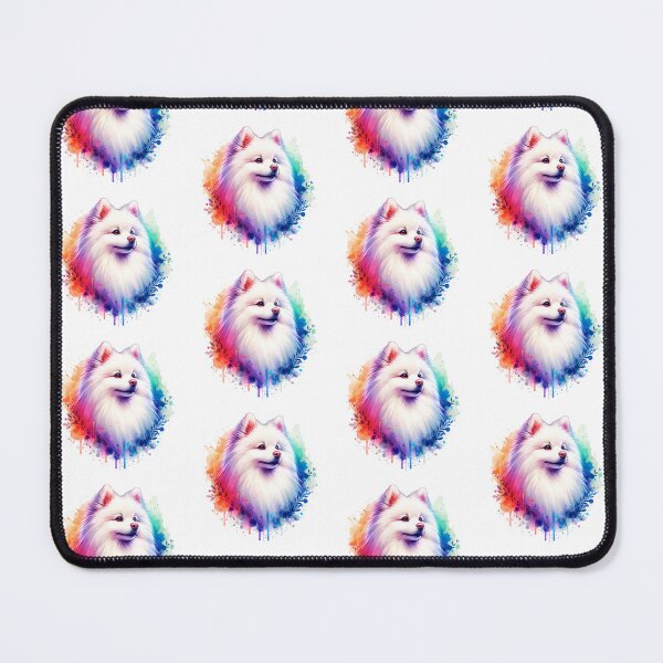 Item preview, Watercolor White Japanese Spitz designed and sold by TheAnimalZ00.