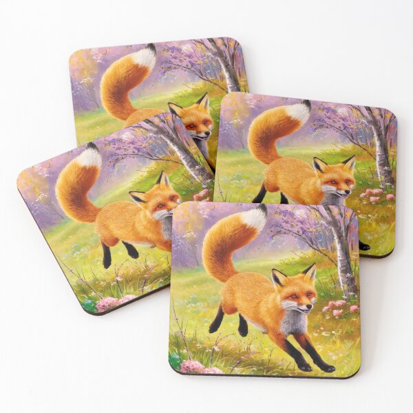 Artikelvorschau, Fuchs-Portrait. Frühlingszeit, Blumenfuchs, Vintage-Fuchs, Fuchs-Malerei, Edgar Degas-Stil entworfen und verkauft von FoxVibes.