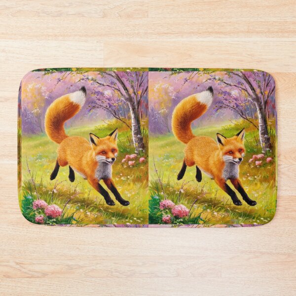 Artikelvorschau, Fuchs-Portrait. Frühlingszeit, Blumenfuchs, Vintage-Fuchs, Fuchs-Malerei, Edgar Degas-Stil entworfen und verkauft von FoxVibes.