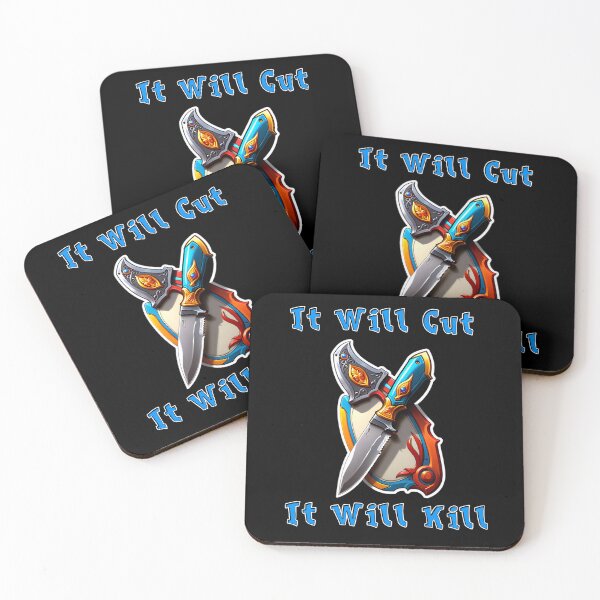 Item preview, Knife Forging It Will Cut It Will Kill Quote designed and sold by TheArtOfPat.