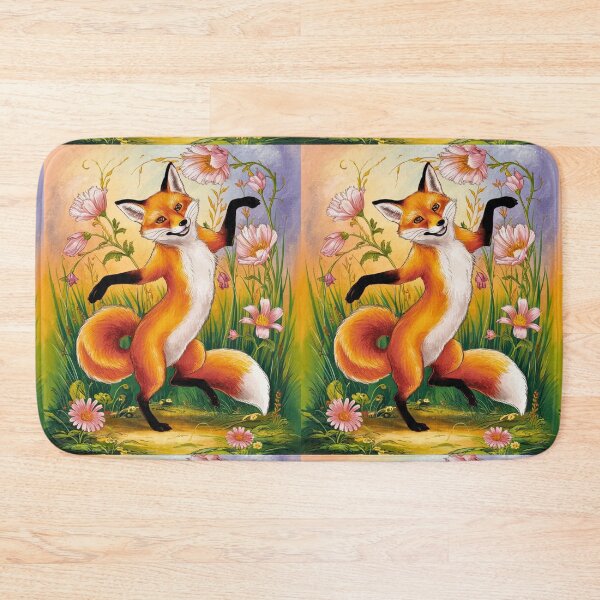 Artikelvorschau, Fuchs-Portrait. Frühlingszeit, Blumenfuchs, Vintage-Fuchs, Fuchs-Malerei, Edgar Degas-Stil entworfen und verkauft von FoxVibes.