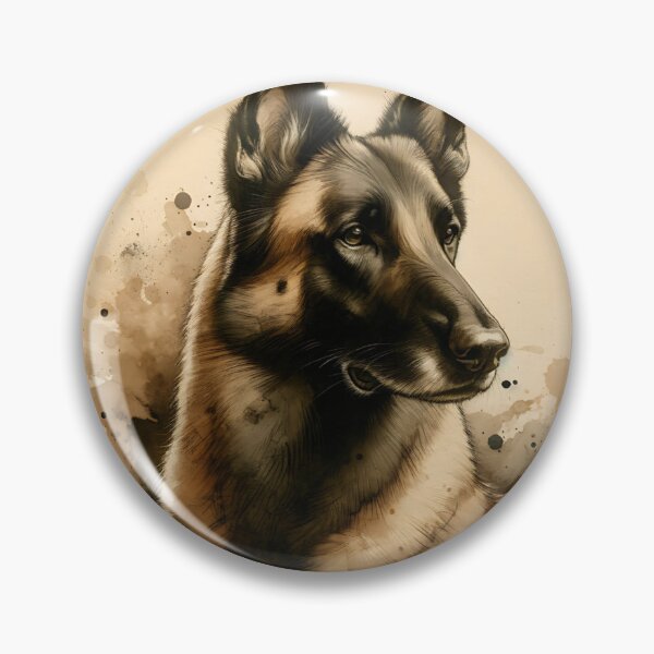 Item preview, Vintage Watercolor Belgian Malinois designed and sold by TheAnimalZ00.