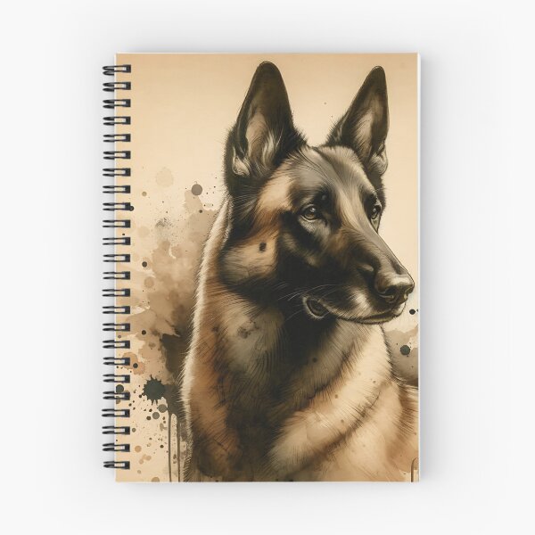 Item preview, Vintage Watercolor Belgian Malinois designed and sold by TheAnimalZ00.